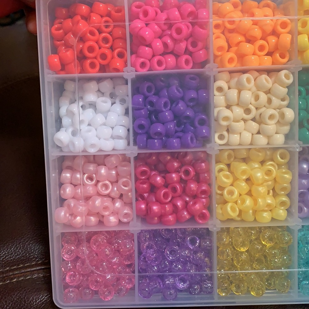 Rainbow Beads & Letters w Organizer! - Picture 2 of 5